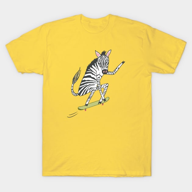 Zebra Skater T-Shirt by Das Brooklyn